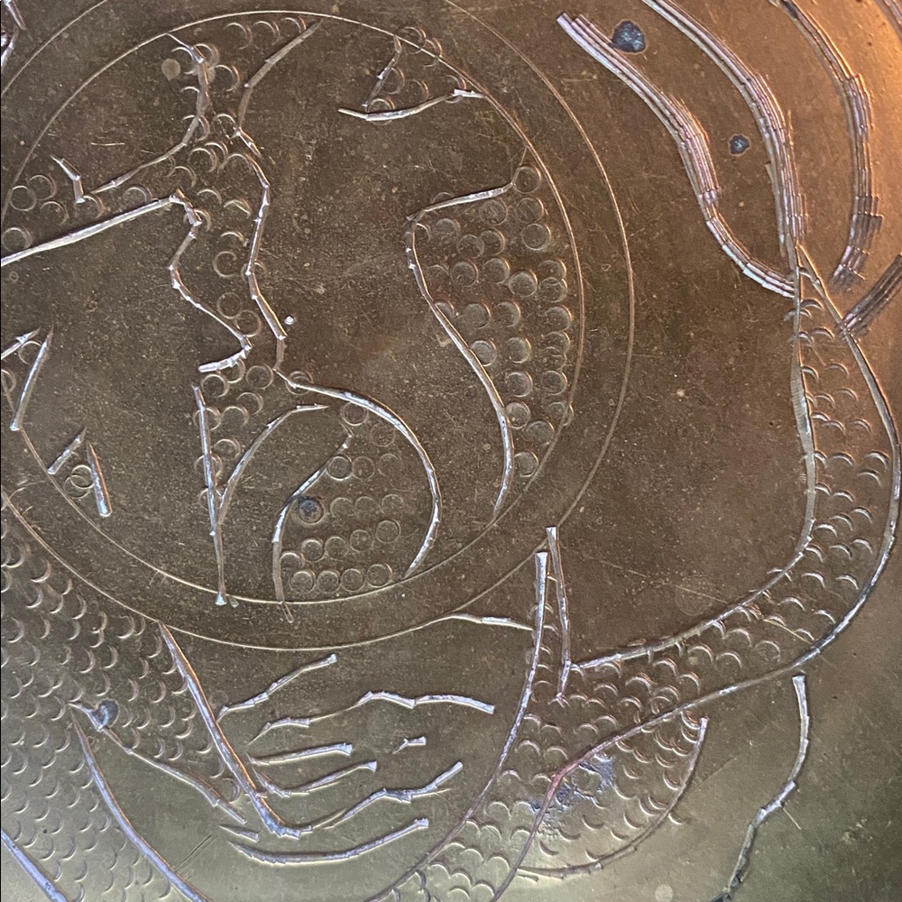 Gold Decorative Brass Plate - Picture 10 of 16